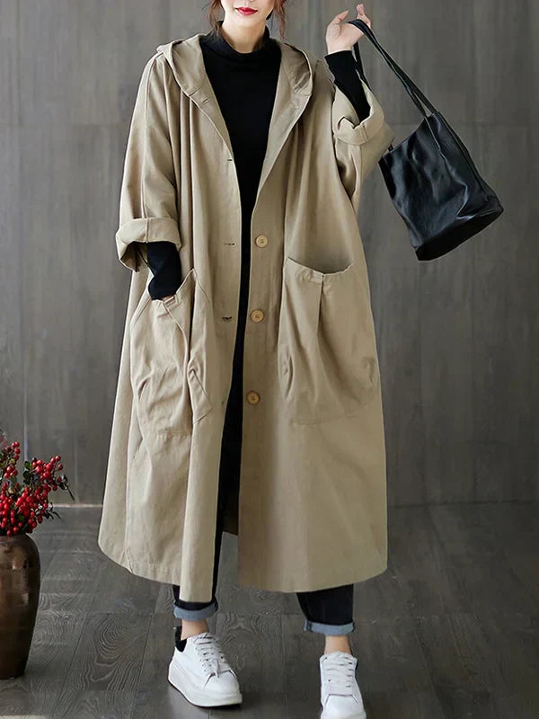 Fionnuala | Elegant Hooded Trench Coat for Women | Chic, Versatile, Comfortable