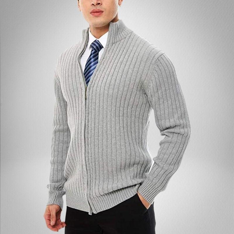 O'Sullivan | Men's Stylish Knit Cardigan with Zip | Warm, Versatile, Timeless Elegance