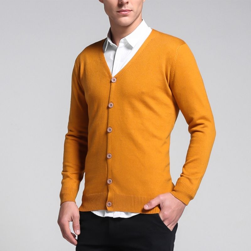 Declan | Elegant Men's Cardigan with Classic Button Closure | Comfortable, Versatile, Durable