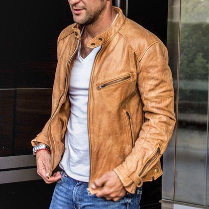 Seamus | Contemporary Men's Jacket with Functional Zipper Pockets | Stylish & Durable