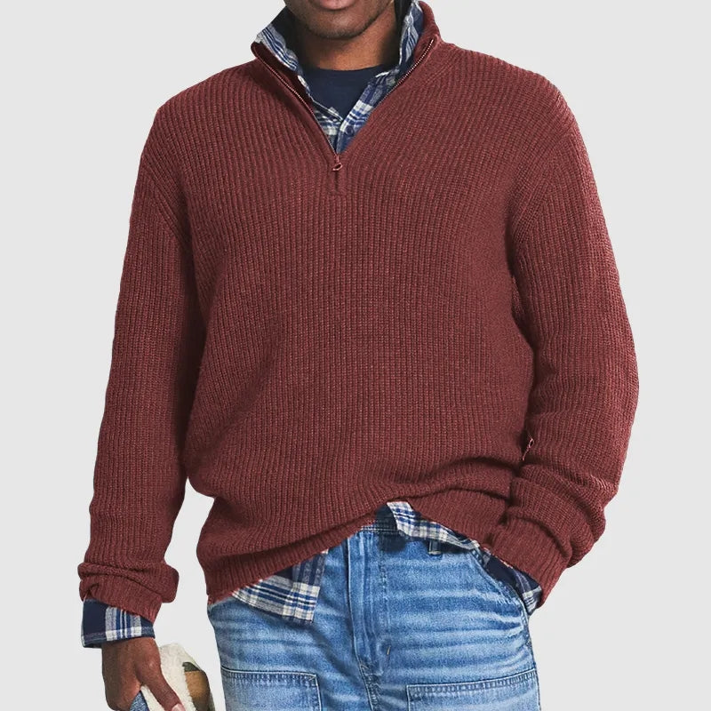 Finnian | Men's Warm Knit Sweater | Long Sleeve, Soft Touch, Casual Elegance