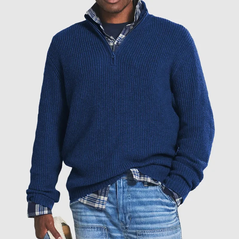 Finnian | Men's Warm Knit Sweater | Long Sleeve, Soft Touch, Casual Elegance