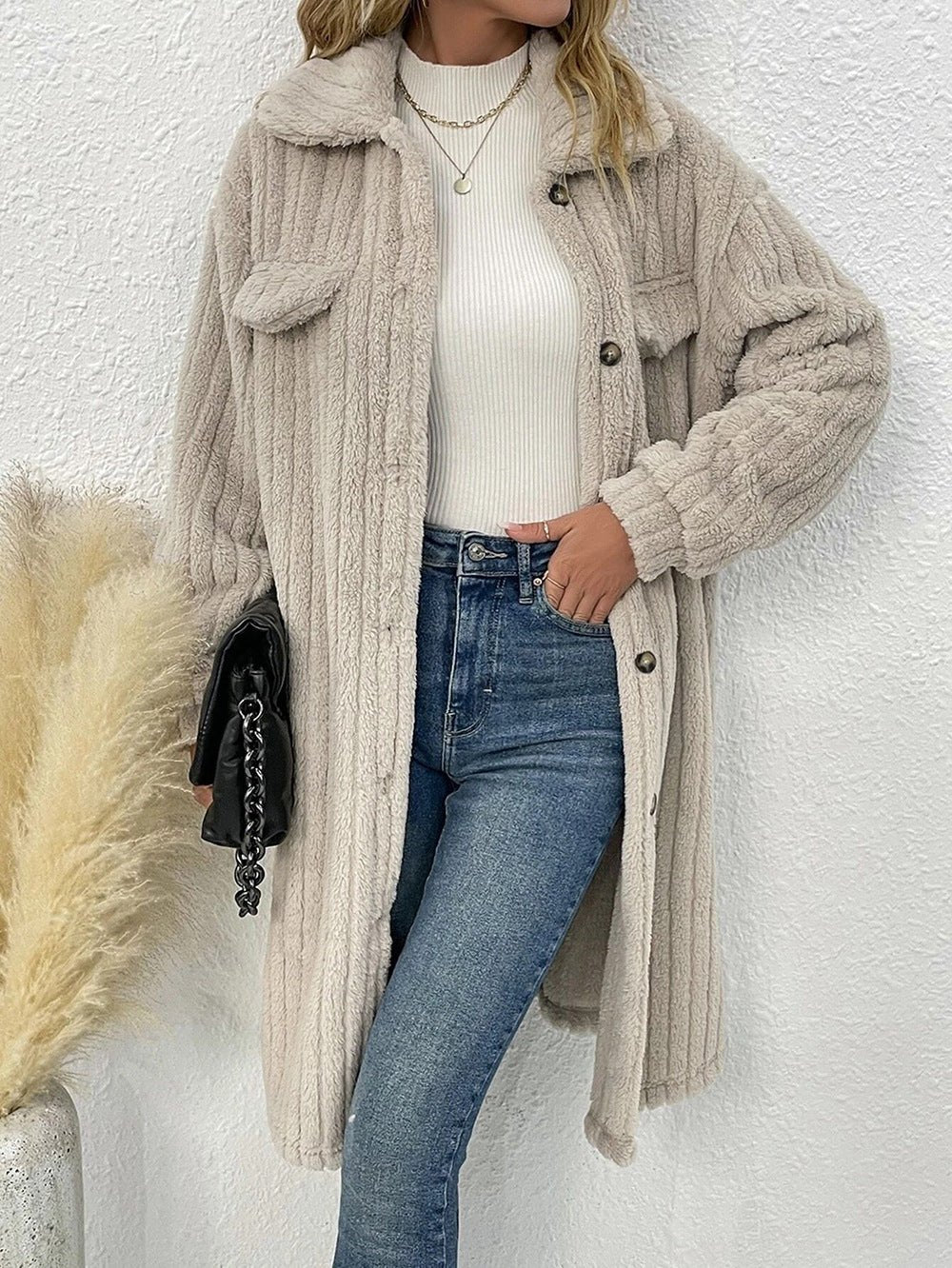Treina - Cozy soft warm long jacket