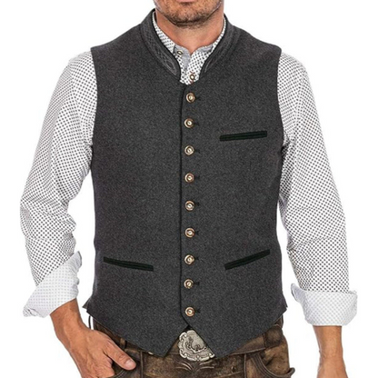 Seamus | Classic Grey Waistcoat for Men | Elegant, Comfortable, Versatile