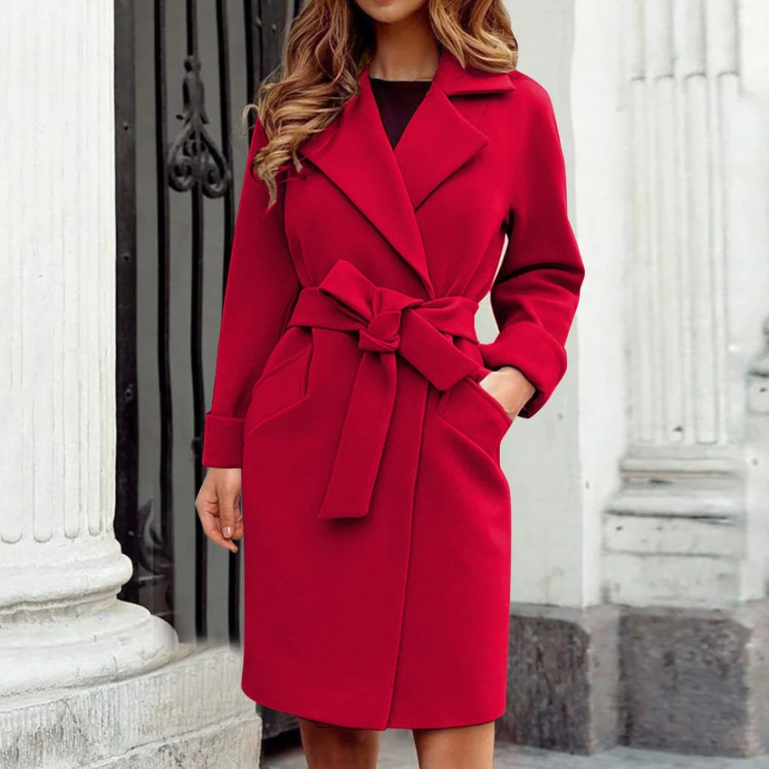 Nylah - Elegant and Versatile Long Trench Coat