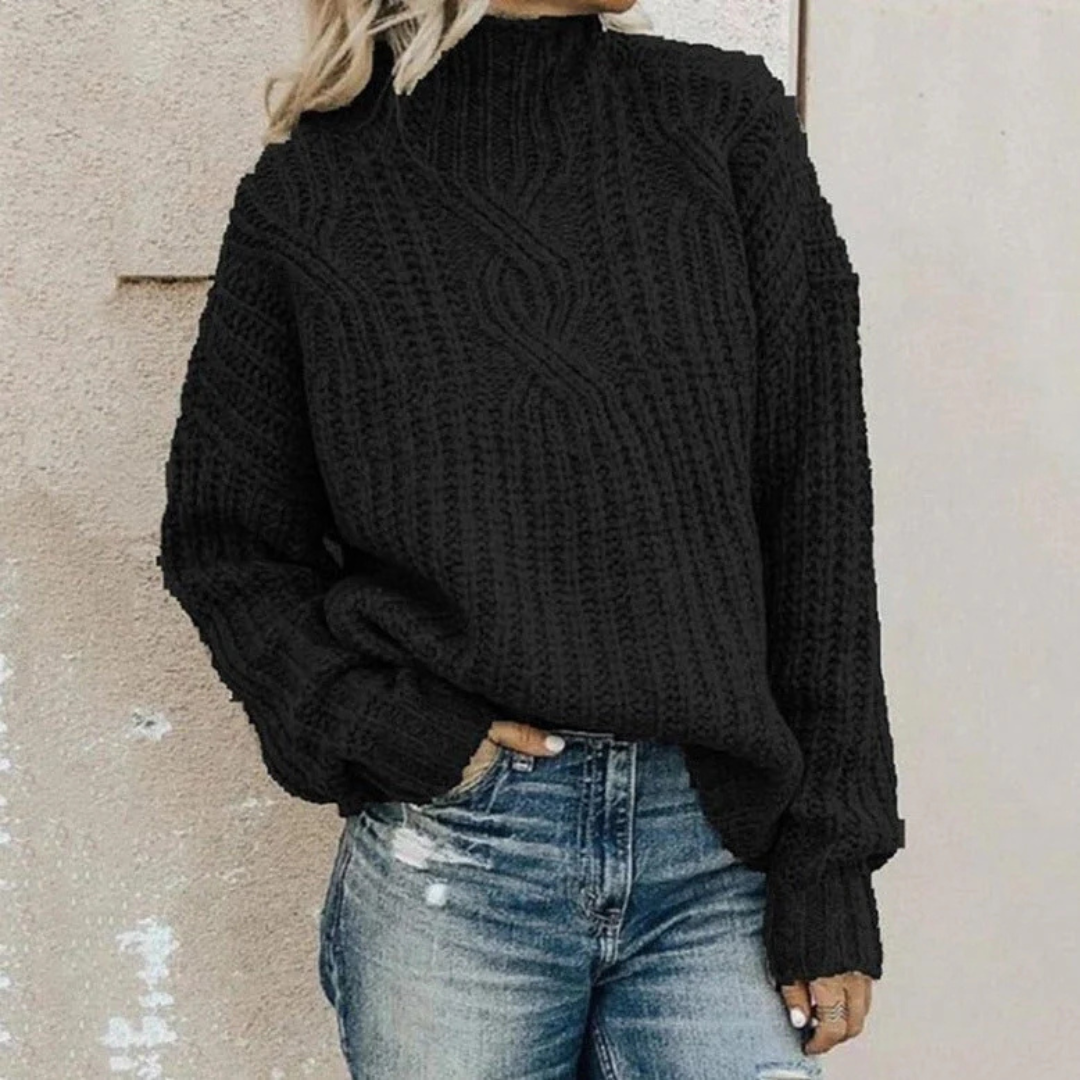 Aisling | Luxurious Women's Chunky Knit Turtleneck Sweater | Warm, Elegant, Versatile