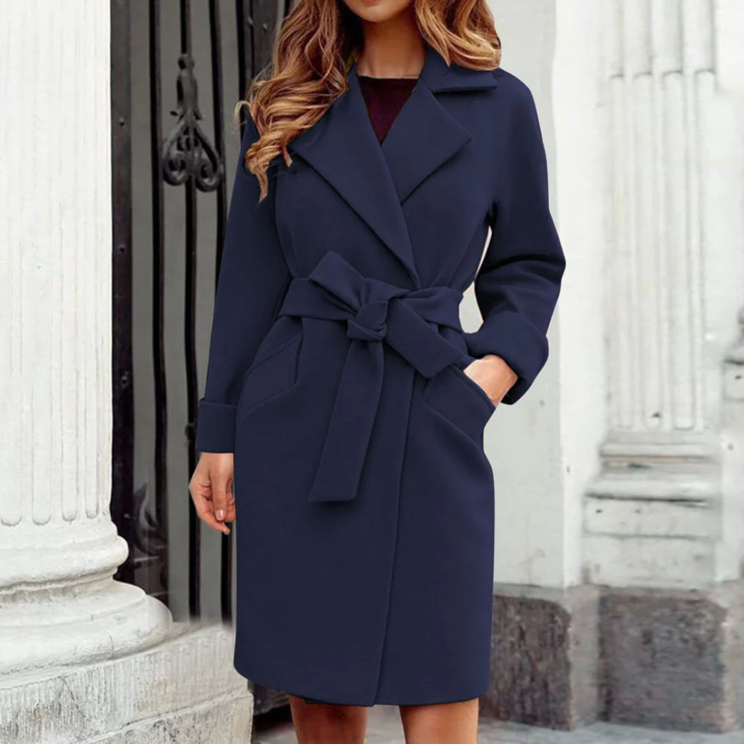 Nylah - Elegant and Versatile Long Trench Coat