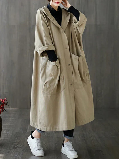 Fionnuala | Elegant Hooded Trench Coat for Women | Chic, Versatile, Comfortable