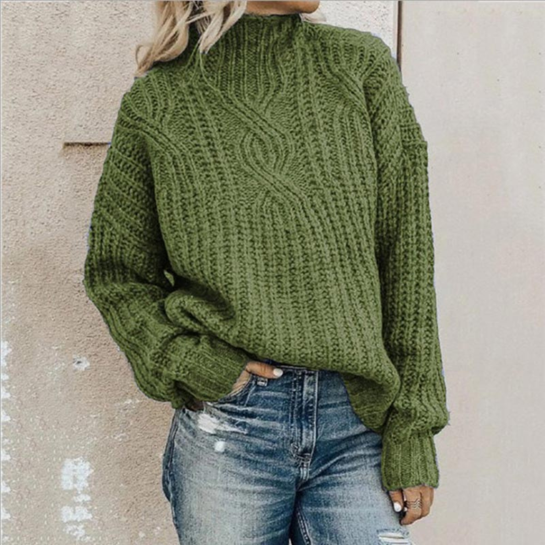 Aisling | Luxurious Women's Chunky Knit Turtleneck Sweater | Warm, Elegant, Versatile