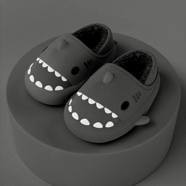 Liam's Fun Shark Slippers | Playful Comfort for Winter | Warm, Stylish, and Cushioned