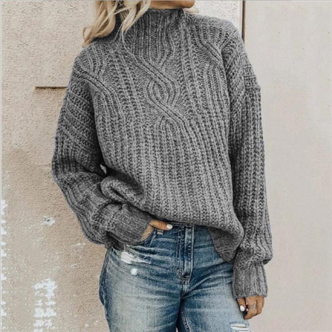 Aisling | Luxurious Women's Chunky Knit Turtleneck Sweater | Warm, Elegant, Versatile