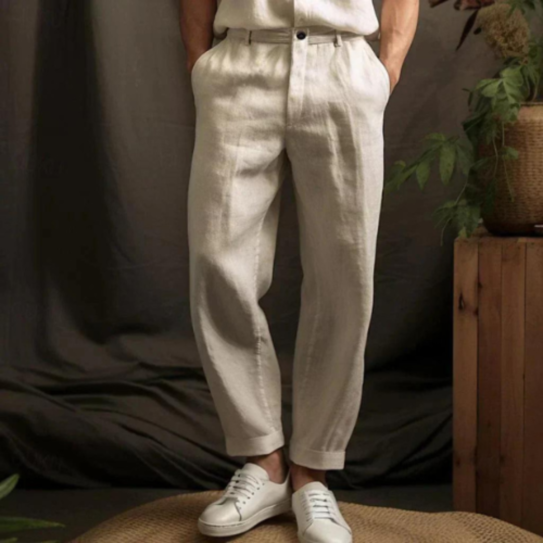 Celtic Comfort | Men's Relaxed Fit Trousers | Luxurious Softness, Timeless Style, All-Day Comfort