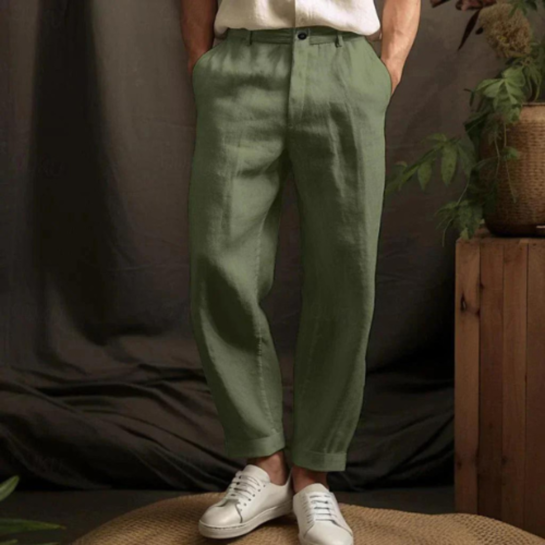 Celtic Comfort | Men's Relaxed Fit Trousers | Luxurious Softness, Timeless Style, All-Day Comfort