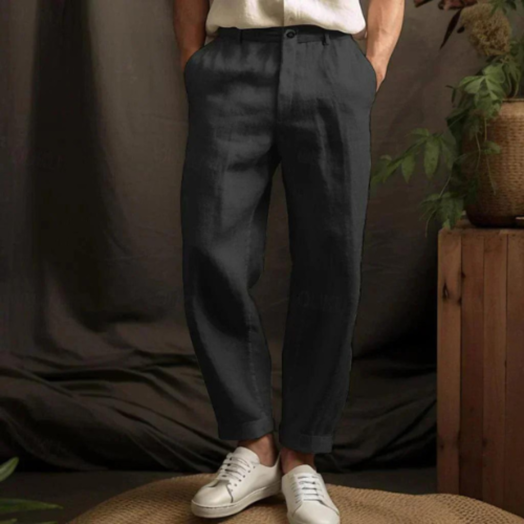 Celtic Comfort | Men's Relaxed Fit Trousers | Luxurious Softness, Timeless Style, All-Day Comfort