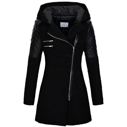 Lailani - Stylish warm jacket coat with a hood