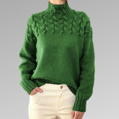 Camelia - Elegant knitted high-neck jumper
