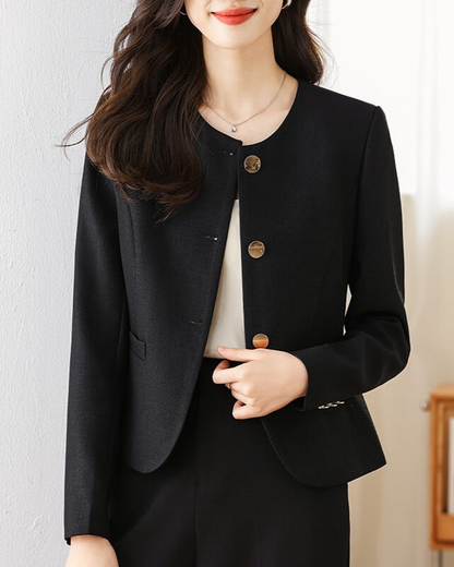 Adelia - Stylish versatile button-up blazer