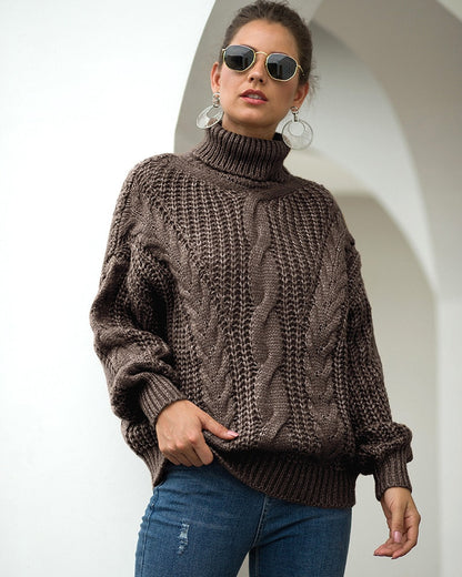 Aisling | Luxurious High Neck Knit Jumper for Women | Warm, Chic, Timeless Design