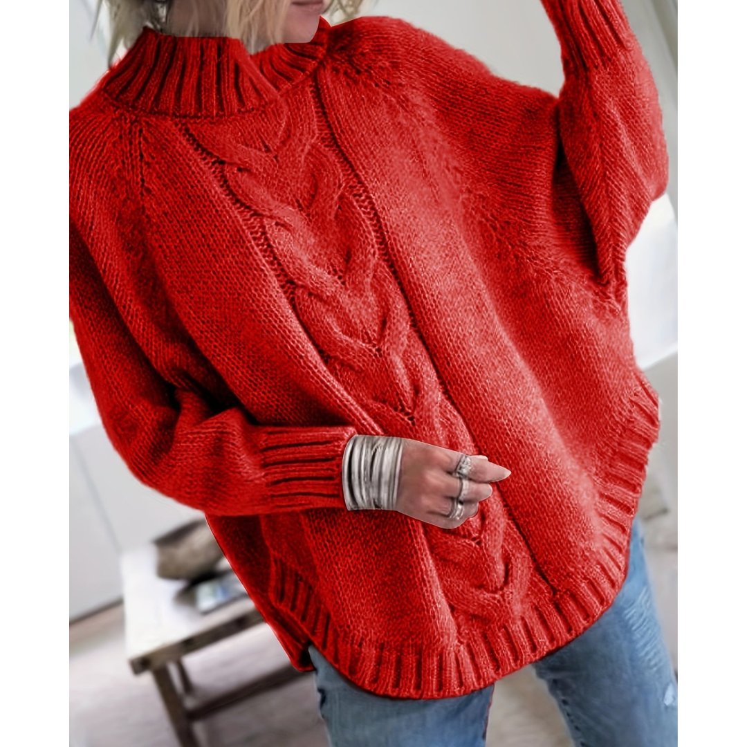 Evelyn's Elegance | Women's Chunky Knit Jumper for Winter Warmth | Cosy, Stylish, Versatile