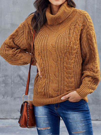 Rhona - Warm Casual Loose Cable-Knit Sweater