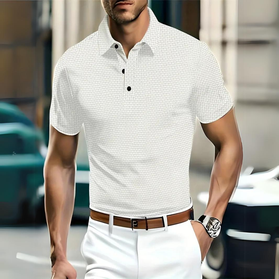 Liam | Elegant Slim Fit Polo Shirt for Men | Luxurious Comfort, Timeless Style