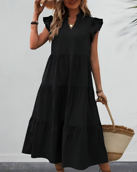 Abi - Loose casual ruffle dress