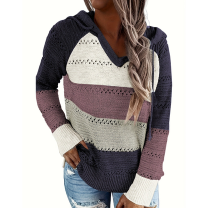 Niamh | Women's Stylish Long Sleeve Knit Hoodie | Warm, Versatile, Chic