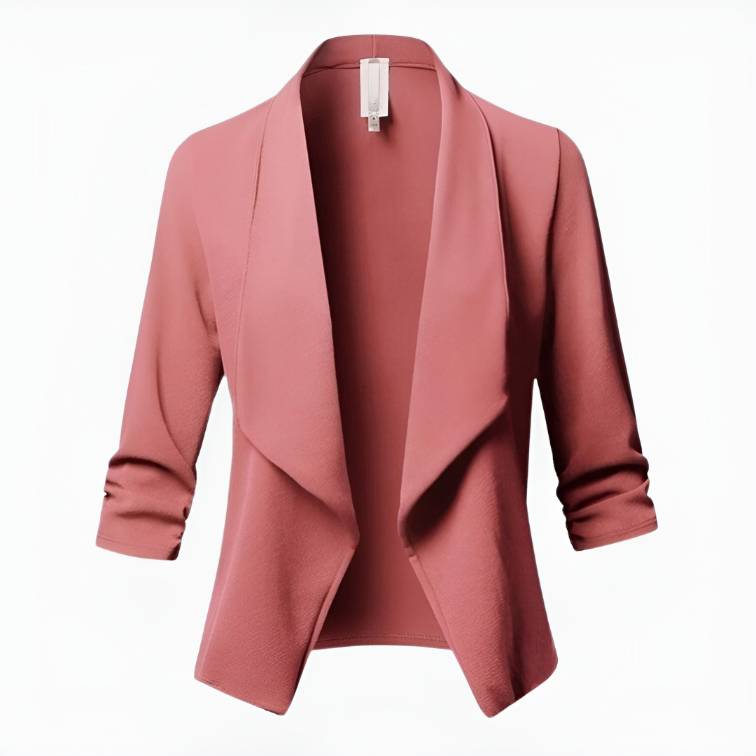 Limerick Elegance | Chic Tailored Women's Blazer with Asymmetrical Front | Comfortable Fit, Versatile Style