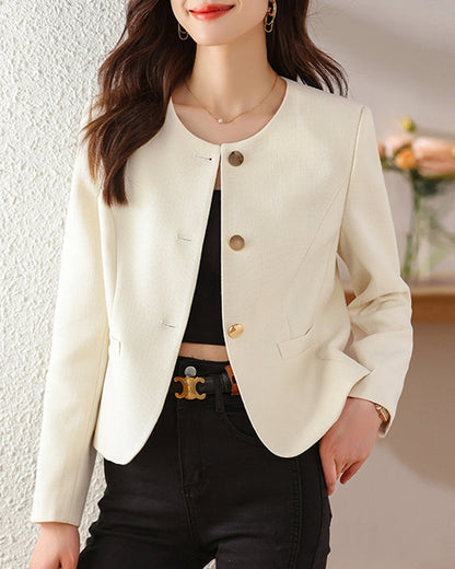Adelia - Stylish versatile button-up blazer