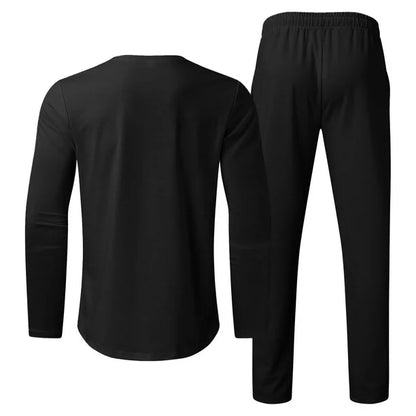 Men’s Casual Two Piece Set | Slim Fit, Trouser & Top