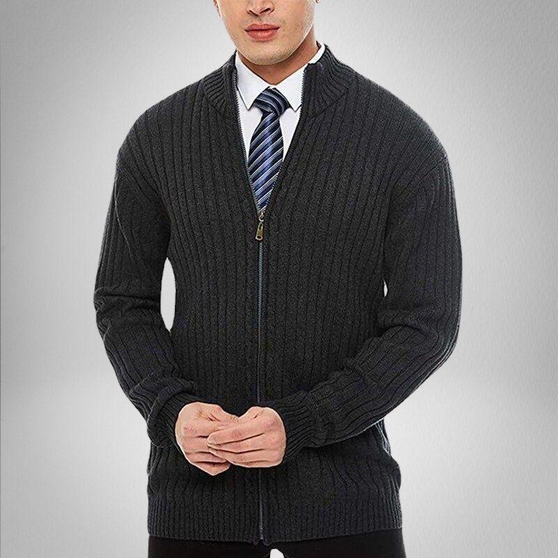 O'Sullivan | Men's Stylish Knit Cardigan with Zip | Warm, Versatile, Timeless Elegance