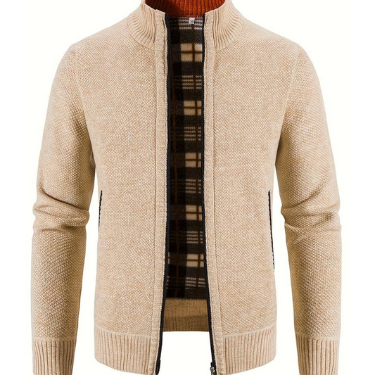 O'Sullivan | Men's Zip-Up Knitted Cardigan | Chic, Warm, Versatile Essential