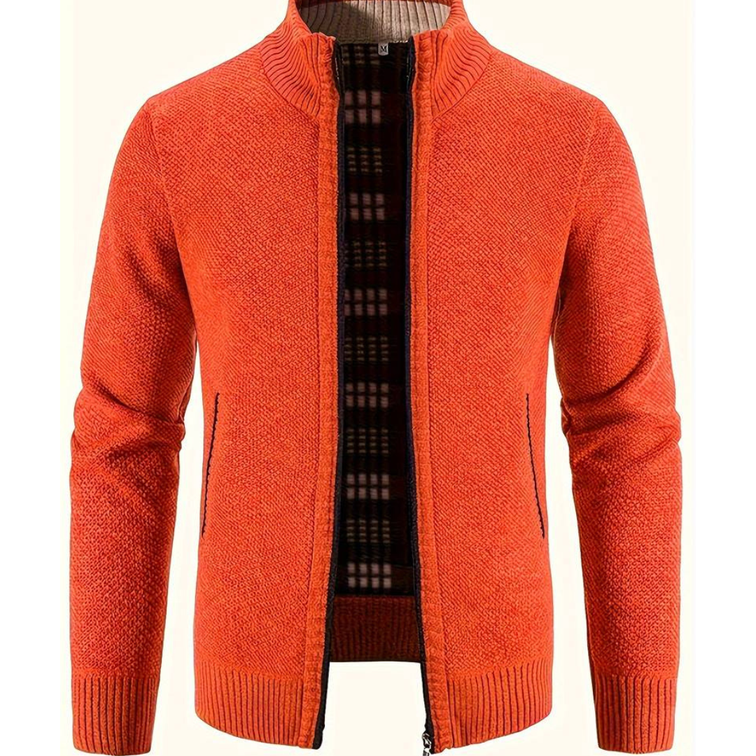 O'Sullivan | Men's Zip-Up Knitted Cardigan | Chic, Warm, Versatile Essential