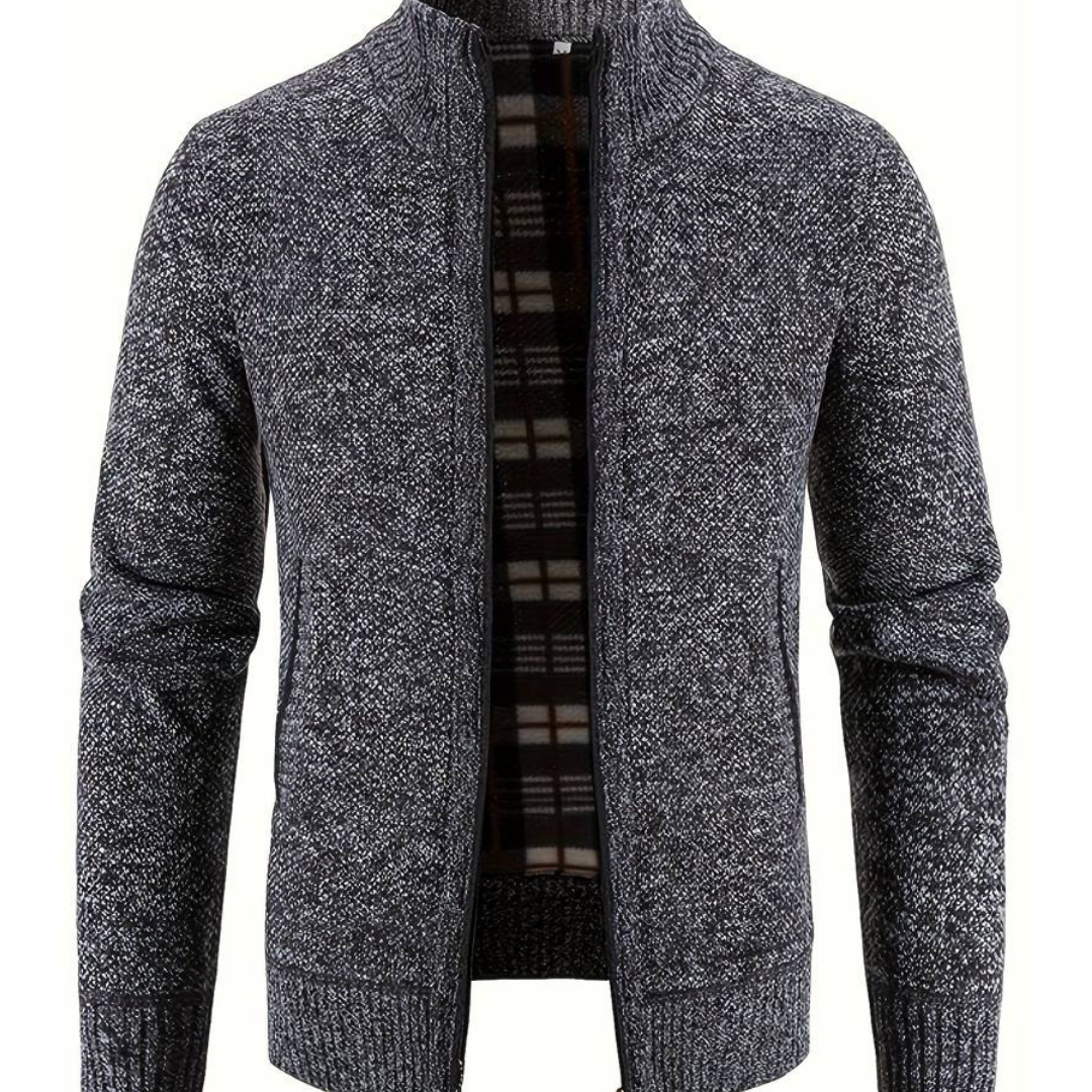 O'Sullivan | Men's Zip-Up Knitted Cardigan | Chic, Warm, Versatile Essential