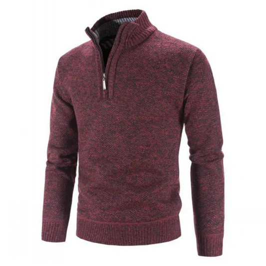 Cormac | Stylish Men's Knit Jumper with Half Zip | Warm, Comfortable, Versatile