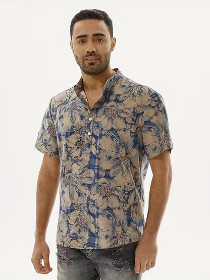 Cillian | Trendy Short-Sleeve Floral Shirt for Men | Cool, Stylish, Comfortable