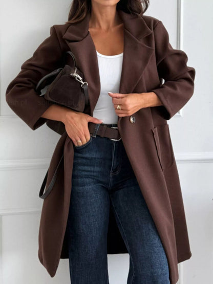 Lillian - Elegant versatile long-sleeve trench coat