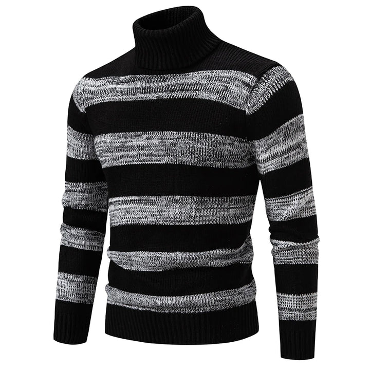 Liam - Men's High Neck Knitted Jumper | Luxurious Warmth & Timeless Style | Versatile Elegance