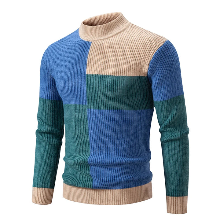 Liam - Men's High Neck Knitted Jumper | Luxurious Warmth & Timeless Style | Versatile Elegance