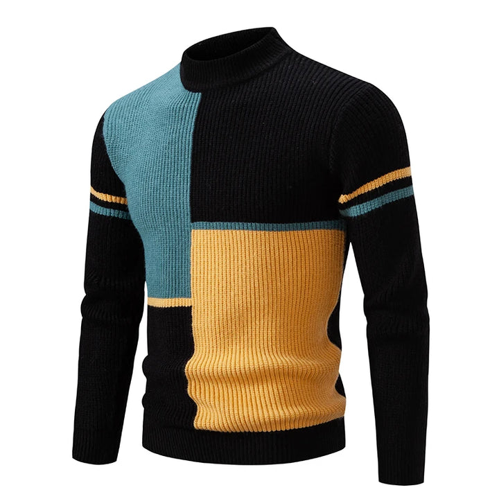 Liam - Men's High Neck Knitted Jumper | Luxurious Warmth & Timeless Style | Versatile Elegance