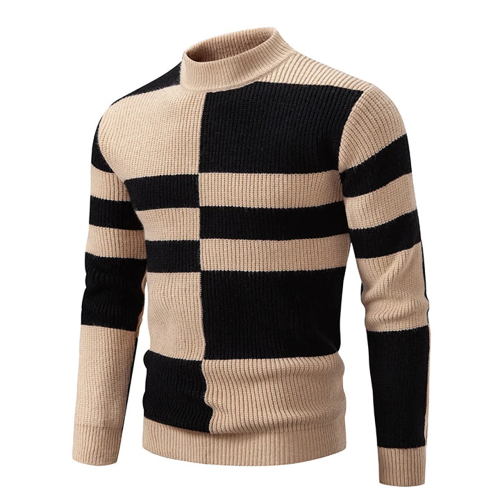 Liam - Men's High Neck Knitted Jumper | Luxurious Warmth & Timeless Style | Versatile Elegance