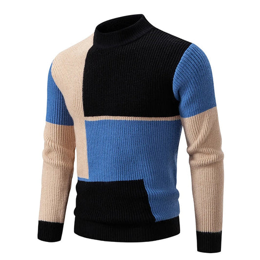 Liam - Men's High Neck Knitted Jumper | Luxurious Warmth & Timeless Style | Versatile Elegance