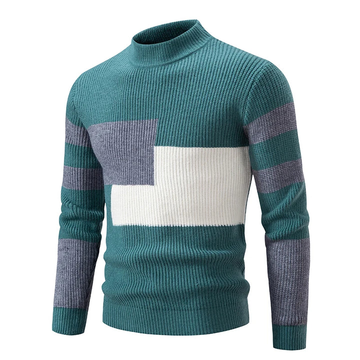 Liam - Men's High Neck Knitted Jumper | Luxurious Warmth & Timeless Style | Versatile Elegance