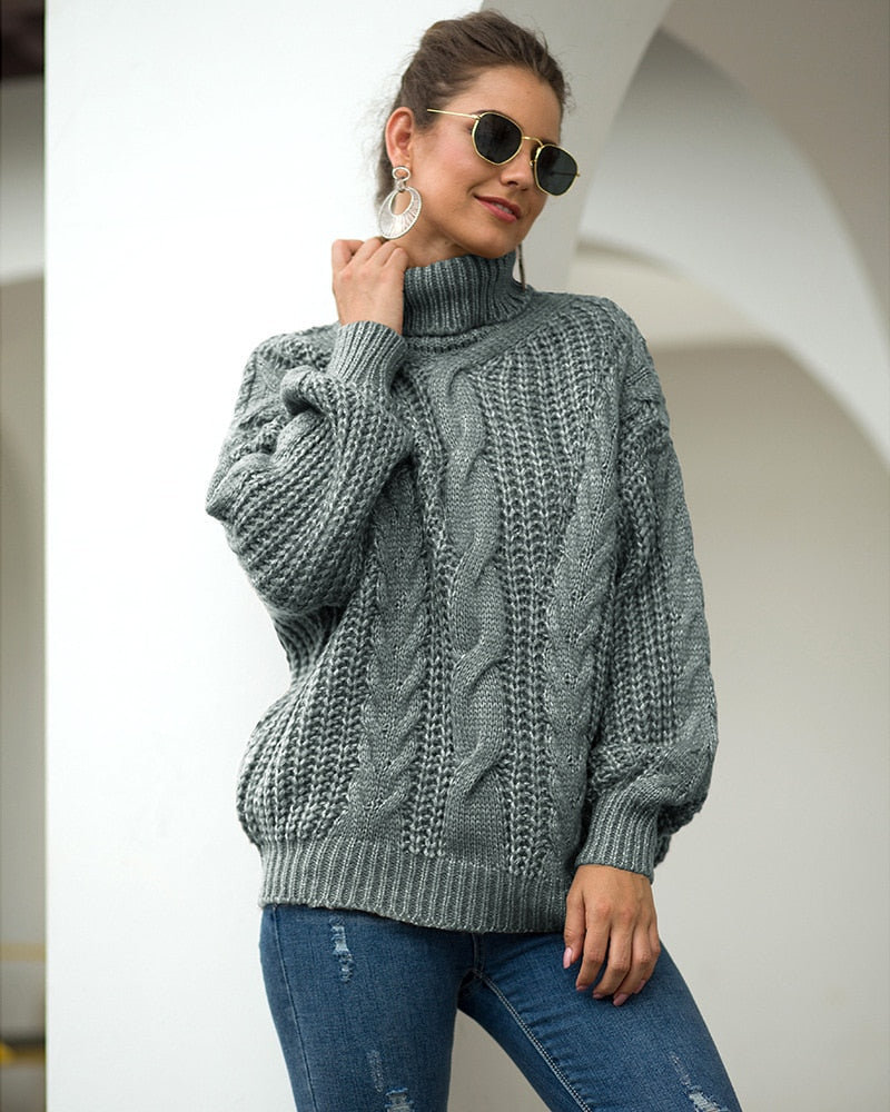 Aisling | Luxurious High Neck Knit Jumper for Women | Warm, Chic, Timeless Design