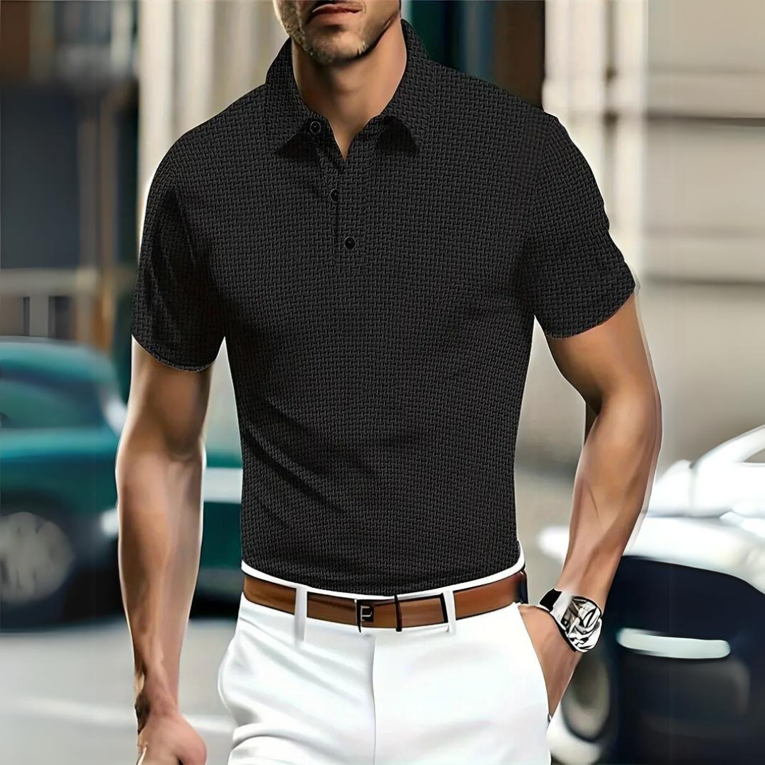 Liam | Elegant Slim Fit Polo Shirt for Men | Luxurious Comfort, Timeless Style