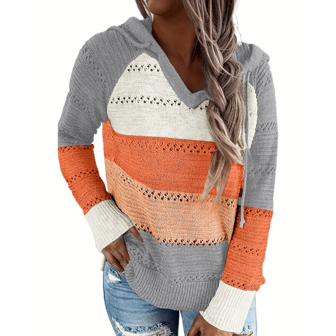 Niamh | Women's Stylish Long Sleeve Knit Hoodie | Warm, Versatile, Chic