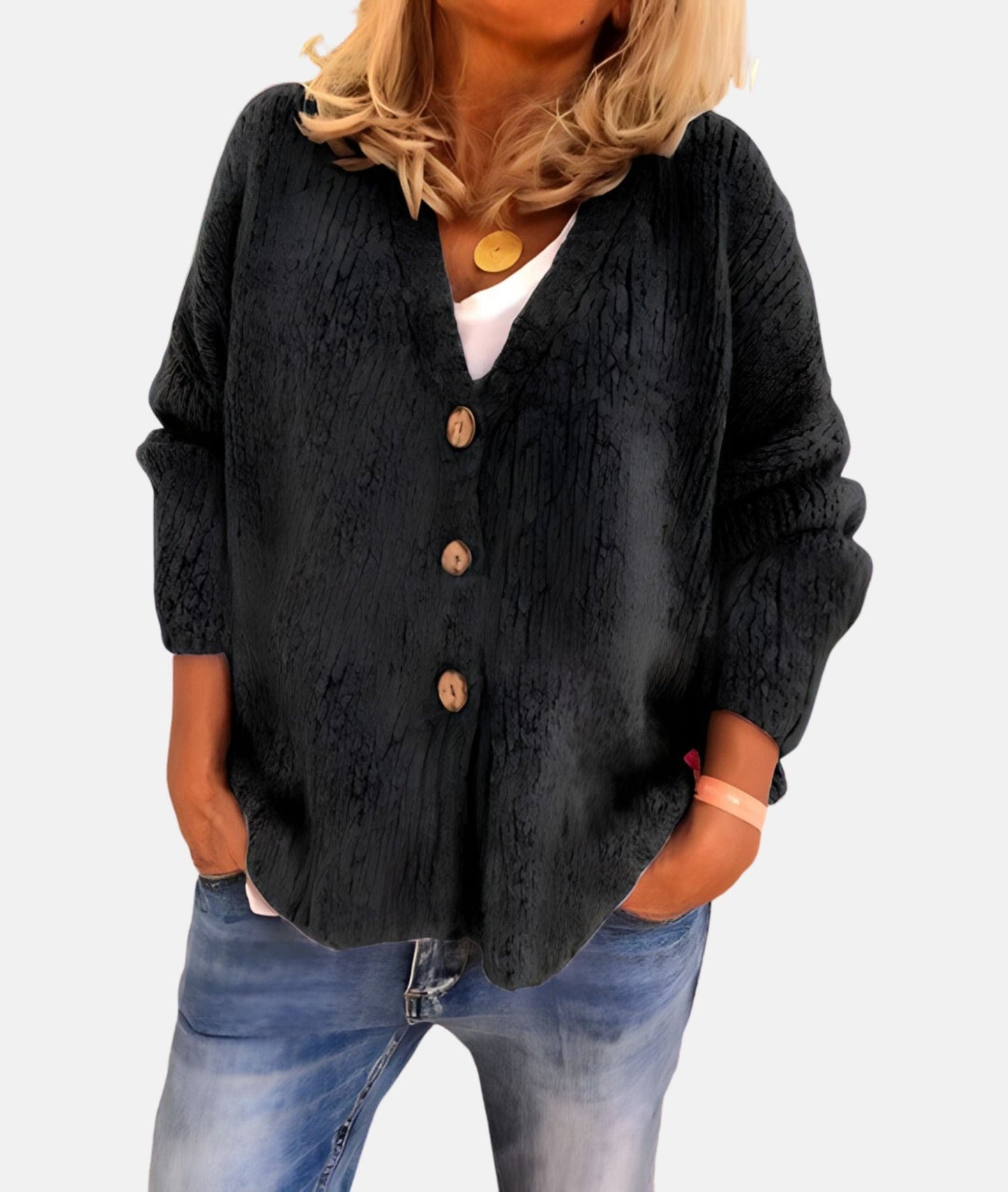 Raelyn - Casual versatile V-neck warm cardigan