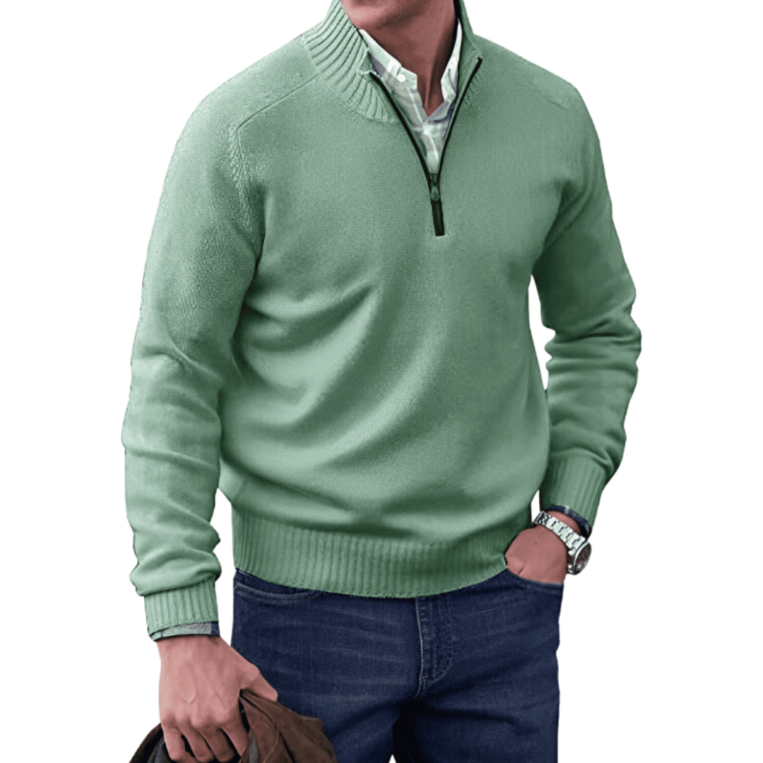 Ciaran | Luxe Half Zip Pullover | Warm, Chic, Quality Craftsmanship for Every Occasion