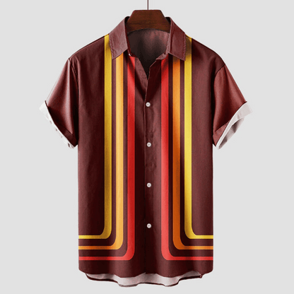 Finnian | Trendy Lightweight Men's Shirt for Casual Summer Outings | Breathable, Versatile, Retro-Inspired