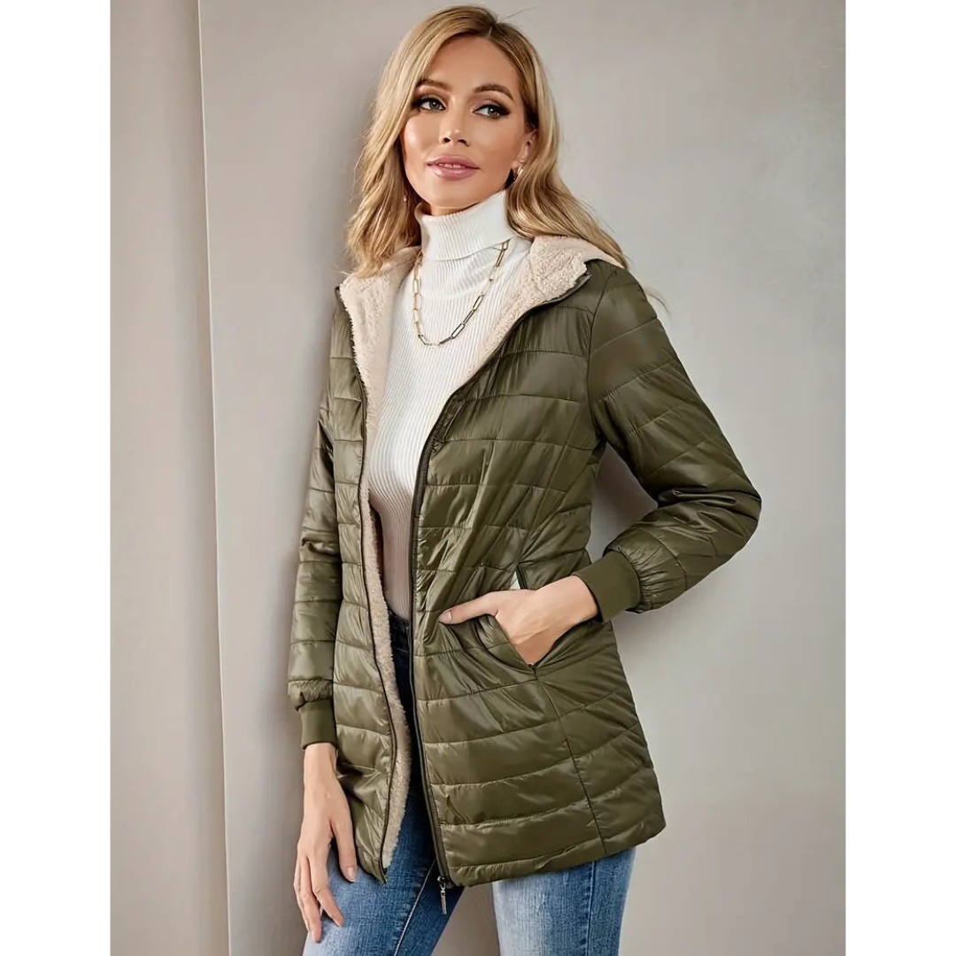 Fendleton | Women's Chic Insulated Hoodie Jacket | Warm, Lightweight, Trendy